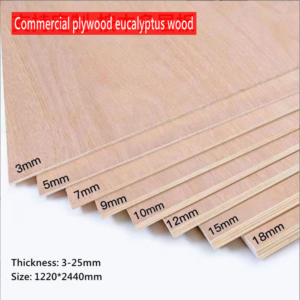 Comercial plywood -18mm Modern Design Commercial Plywood eucalyptus pine poplar veneer E1 Formaldehyde Emission Melamine Furniture Cabinet-5mm~21mm 25mm 15mm