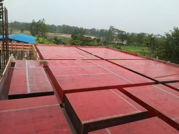 Red phenolic coated formwork plywood : Waterproof red painted plywood 1220x2440mm for sale - Image 4
