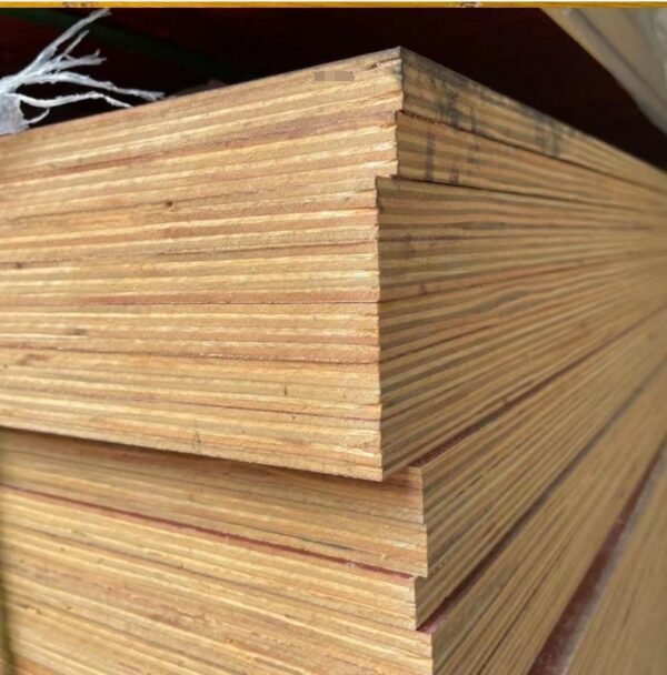 Red phenolic coated formwork plywood : Waterproof red painted plywood 1220x2440mm for sale - Image 2